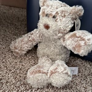 Giving Bear Fluffy Cream and Brown Stuffed Bear